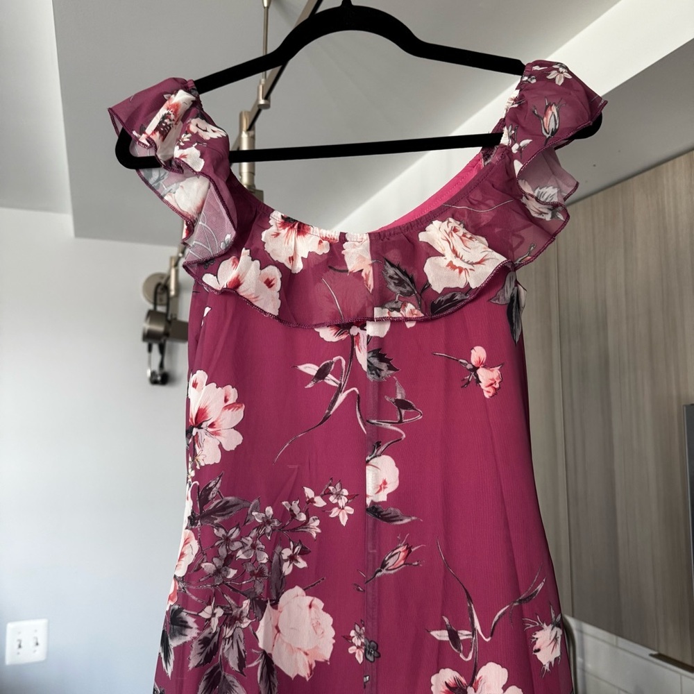 NWT Petal & Pup Irelynn Ruffle Convertible Floral Maxi Dress XS - Picture 9 of 16